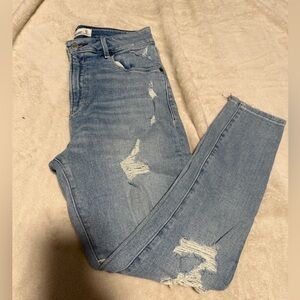 Abercrombie Distressed Curve Love Super Skinny Jeans